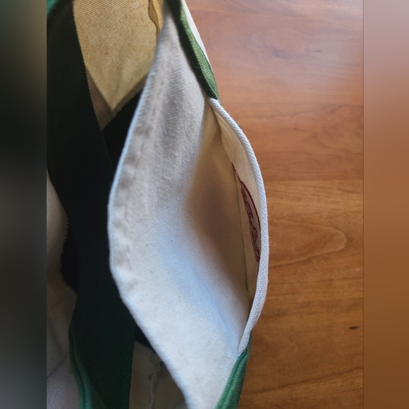 NWT Trader Joe's Mini Canvas Green Tote Bag - Picture 9 of 10